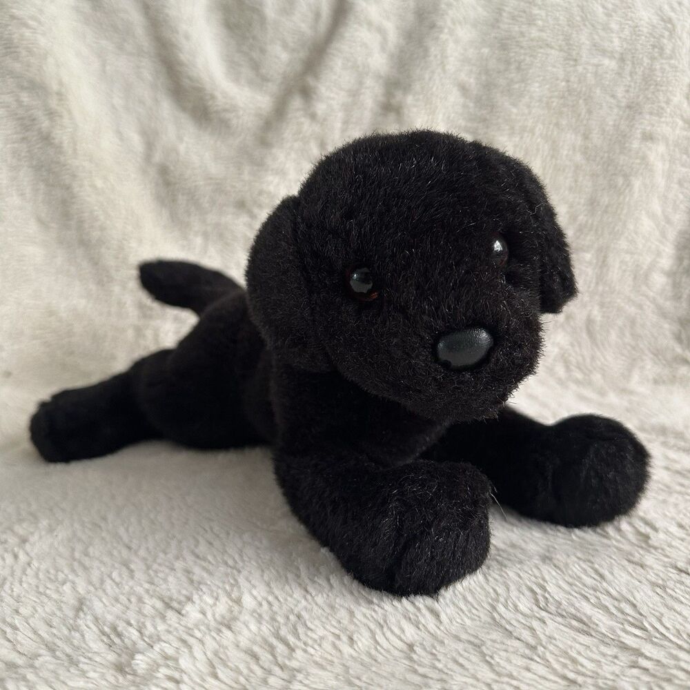 Douglas Cuddle Toys Pink Tag Brewster Black Lab 11” Vintage Dog Plush